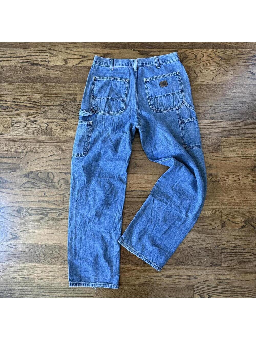 Carhartt Dark Wash Carpenter Jeans • 32x32 - Picture 5 of 6